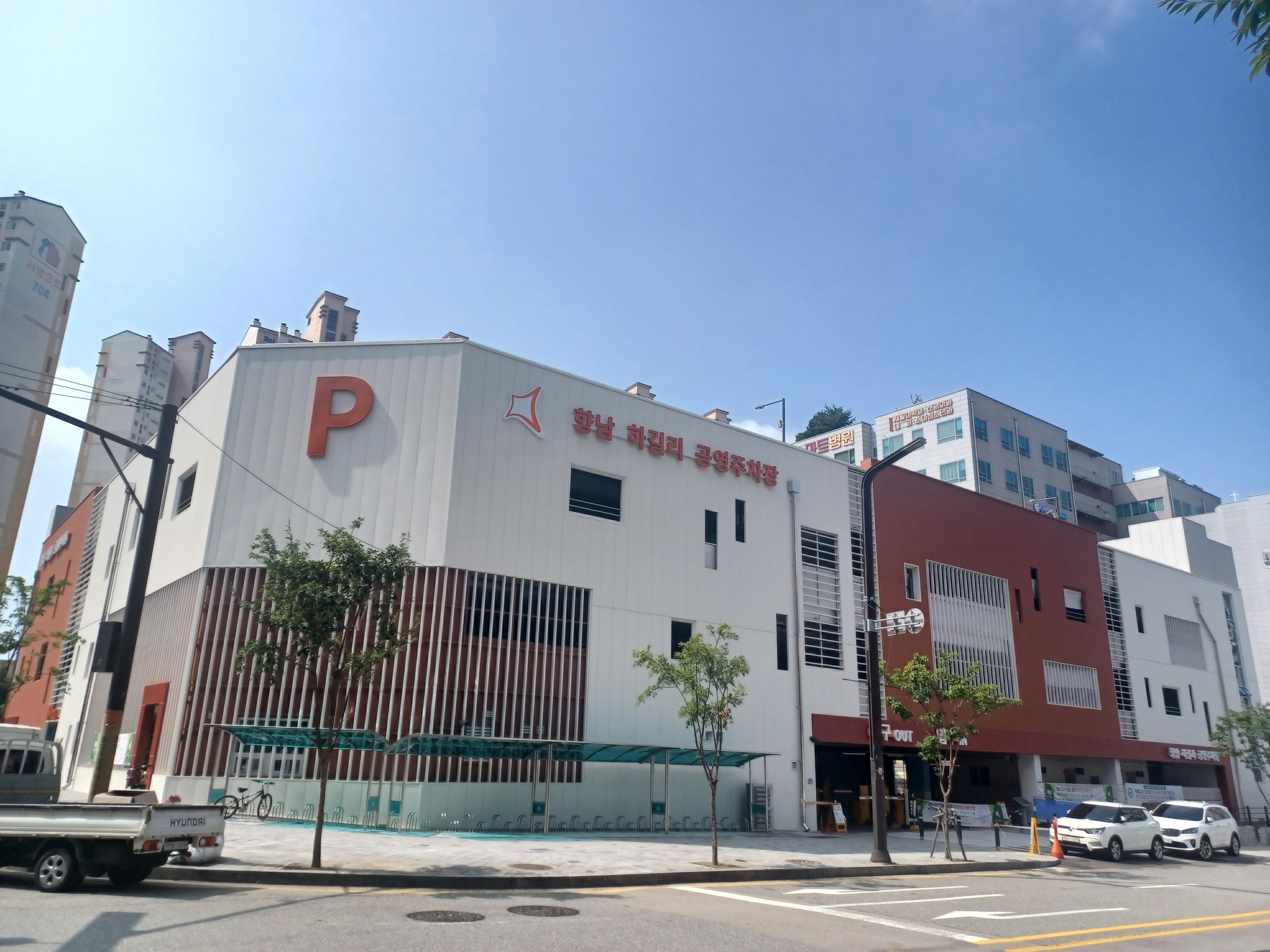 하길리 공영주차장 전경