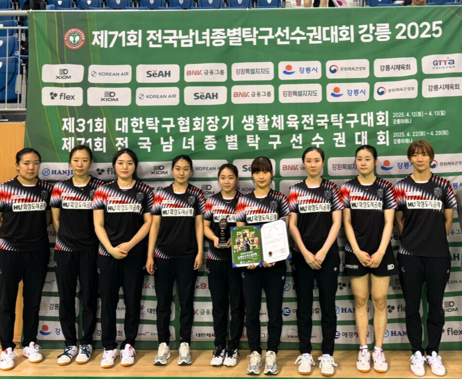 화성도시공사 성인팀 준우승에 따른 단체사진