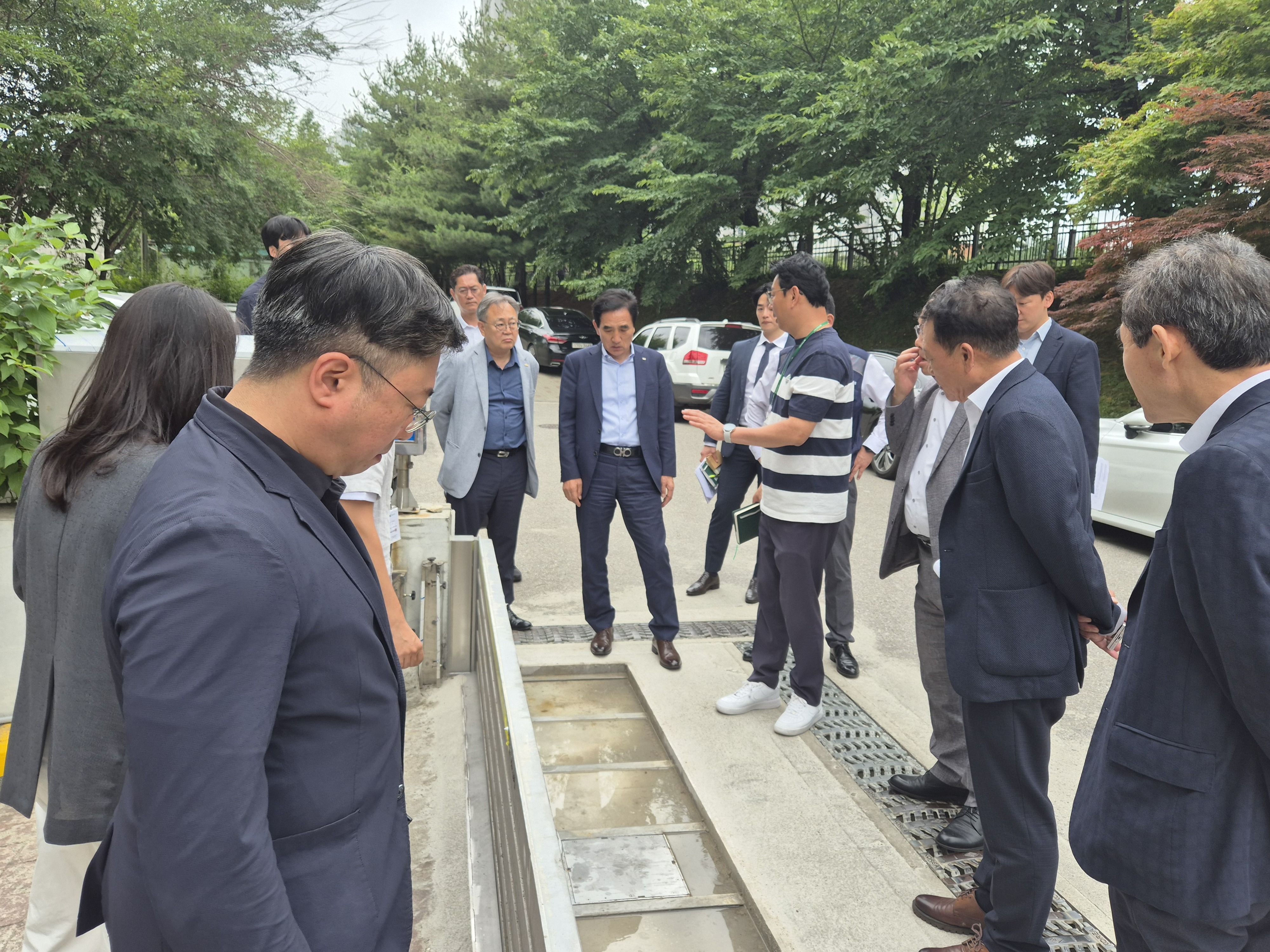 화성도시공사, 화성국민체육센터 풍수해 대비 노·사 합동 재난 대응 점검 실시 사진